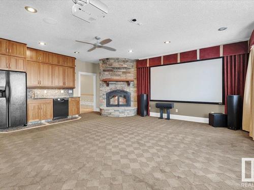 27 Kingdom Place, Leduc, AB - Indoor With Fireplace