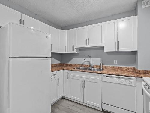 308 9710 105 Street, Edmonton, AB - Indoor Photo Showing Kitchen With Double Sink