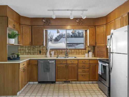 2 Labelle Crescent, St. Albert, AB - Indoor Photo Showing Kitchen With Double Sink