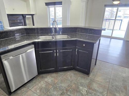 5412 162B Ave, Edmonton, AB - Indoor Photo Showing Kitchen With Double Sink