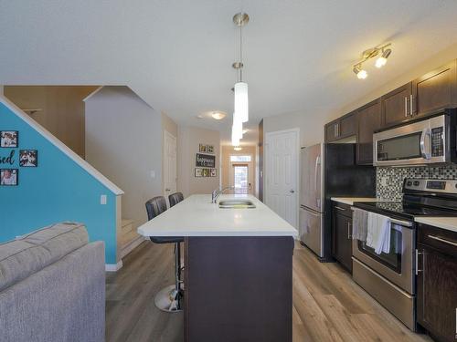 1931 Chapman Road, Edmonton, AB - Indoor Photo Showing Kitchen With Stainless Steel Kitchen With Double Sink