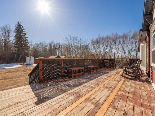 60102 Hwy 827, Rural Thorhild County, AB - Outdoor With Deck Patio Veranda