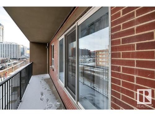 404 11025 Jasper Avenue, Edmonton, AB - Outdoor With Balcony With Exterior