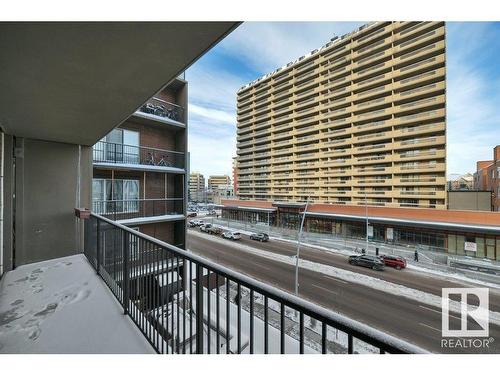 404 11025 Jasper Avenue, Edmonton, AB - Outdoor With Balcony