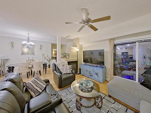 307 5280 Terwillegar Boulevard, Edmonton, AB - Indoor Photo Showing Kitchen With Double Sink