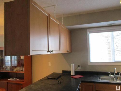 107 260 Lewis Estates Boulevard Nw, Edmonton, AB - Indoor Photo Showing Kitchen With Double Sink