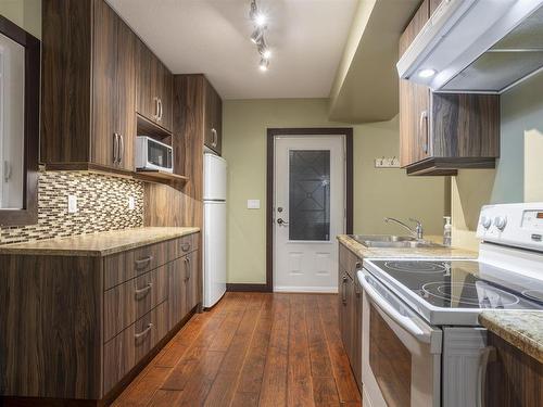 11817 65 Street, Edmonton, AB - Indoor Photo Showing Kitchen With Double Sink