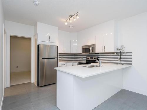 3010 Watson Landing, Edmonton, AB - Indoor Photo Showing Kitchen With Double Sink