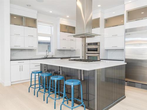 3010 Watson Landing, Edmonton, AB - Indoor Photo Showing Kitchen With Upgraded Kitchen