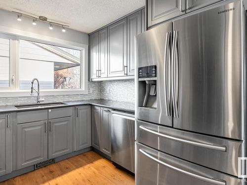 10170 88 Street, Edmonton, AB - Indoor Photo Showing Kitchen With Stainless Steel Kitchen With Upgraded Kitchen