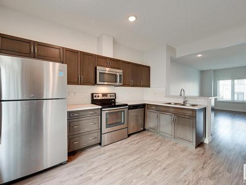 101 804 Welsh Drive, Edmonton, AB - Indoor Photo Showing Kitchen With Double Sink