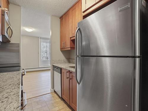 803 9909 110 Street, Edmonton, AB - Indoor Photo Showing Kitchen With Stainless Steel Kitchen