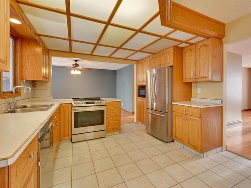 51 Windermere Drive, Spruce Grove, AB - Indoor Photo Showing Kitchen With Double Sink