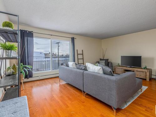 #302 10035-164 Street Nw, Edmonton, AB - Indoor Photo Showing Living Room