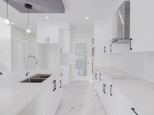 1213 11 Avenue, Edmonton, AB - Indoor Photo Showing Kitchen With Double Sink With Upgraded Kitchen