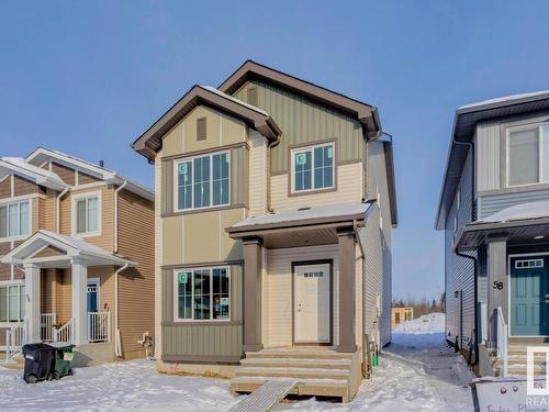 56 Penn Place, Spruce Grove, AB - Indoor Photo Showing Kitchen With Upgraded Kitchen