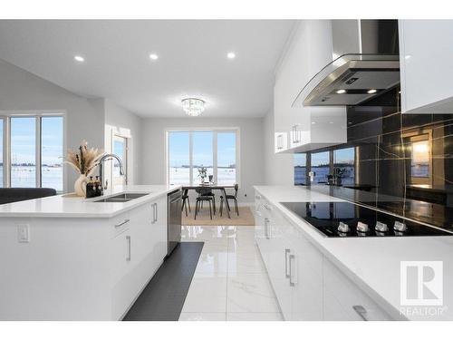 3709 41 Avenue, Beaumont, AB - Indoor Photo Showing Kitchen With Double Sink With Upgraded Kitchen