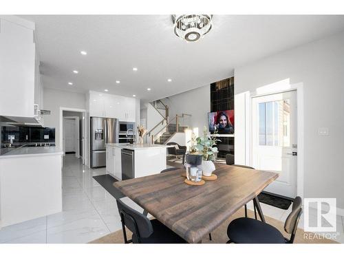 3709 41 Avenue, Beaumont, AB - Indoor Photo Showing Dining Room