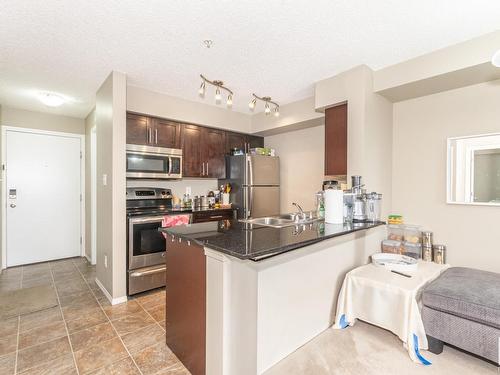 319 270 Mcconachie Drive, Edmonton, AB - Indoor Photo Showing Kitchen With Stainless Steel Kitchen With Double Sink