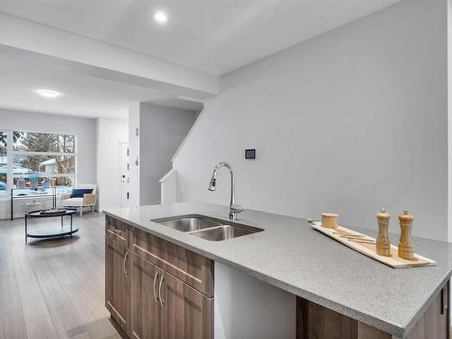 4637 114 Avenue, Edmonton, AB - Indoor Photo Showing Kitchen With Double Sink