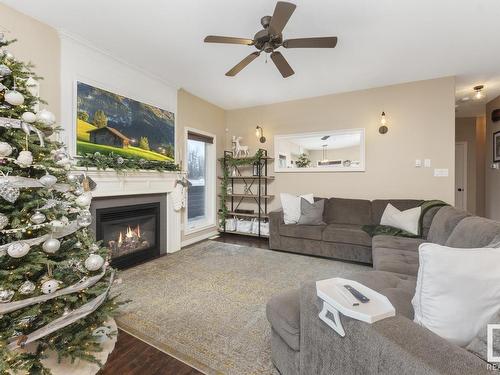 21-42011 Twp Rd 624, Rural Bonnyville M.D., AB - Indoor Photo Showing Living Room With Fireplace