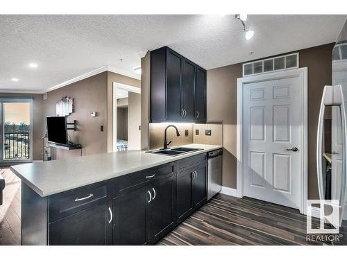 305 14604 125 Street, Edmonton, AB - Indoor Photo Showing Kitchen With Double Sink