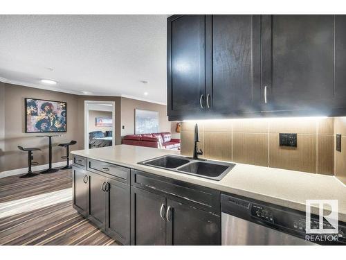 305 14604 125 Street, Edmonton, AB - Indoor Photo Showing Kitchen With Double Sink