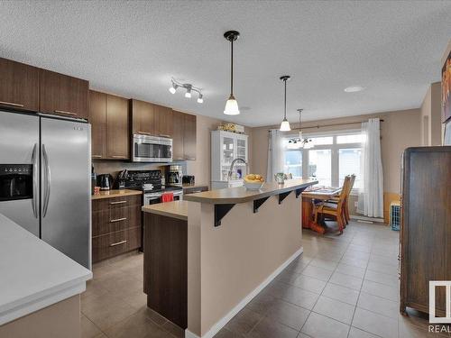 3608 12 St, Edmonton, AB - Indoor Photo Showing Kitchen With Upgraded Kitchen