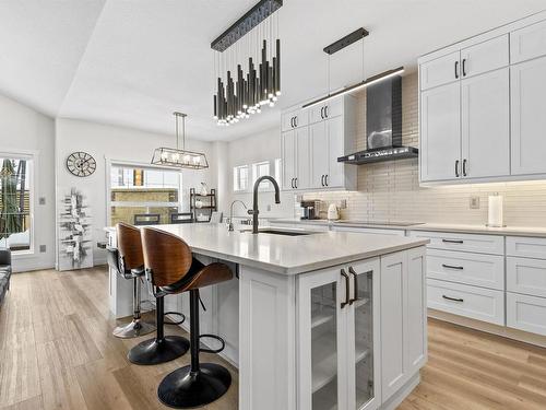 5344 Mullen Bend Bend, Edmonton, AB - Indoor Photo Showing Kitchen With Upgraded Kitchen