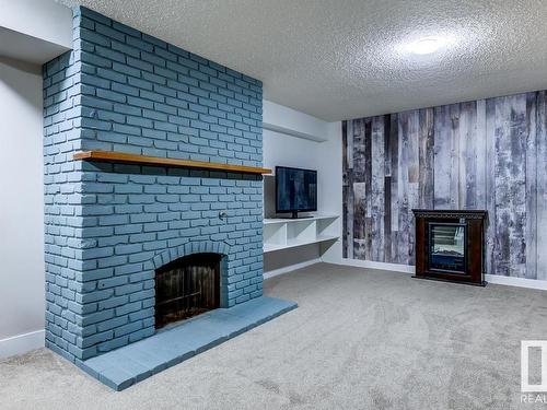 7502 155 Street, Edmonton, AB - Indoor With Fireplace