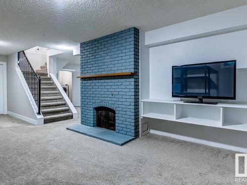 7502 155 Street, Edmonton, AB - Indoor With Fireplace