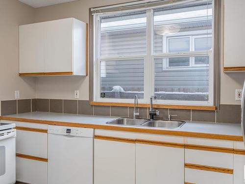 12034 62 Street, Edmonton, AB - Indoor Photo Showing Kitchen With Double Sink