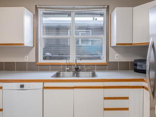 12034 62 Street, Edmonton, AB - Indoor Photo Showing Kitchen With Double Sink