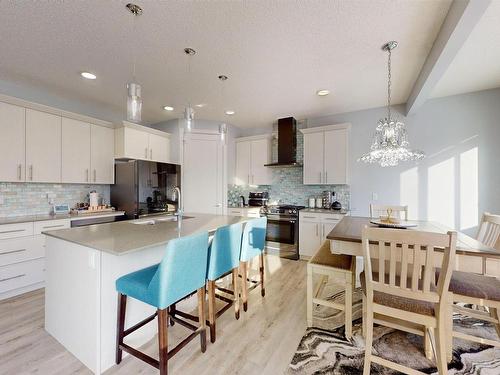 215 Glenridding Ravine Rd, Edmonton, AB - Indoor Photo Showing Kitchen With Upgraded Kitchen