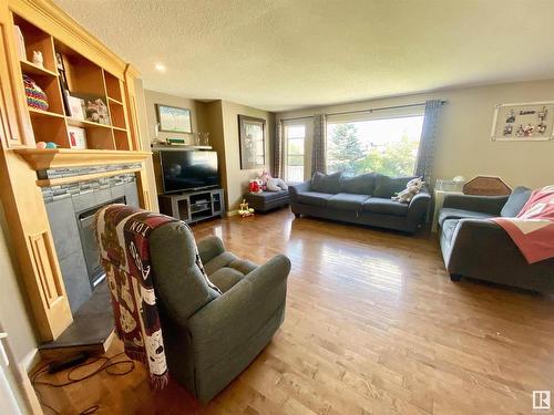 10932 177 Avenue, Edmonton, AB - Indoor Photo Showing Living Room With Fireplace