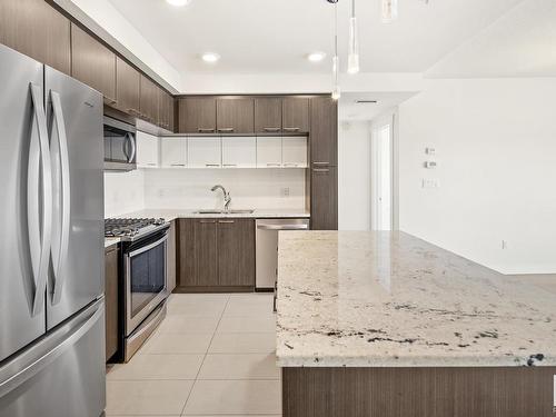 1404 9720 106 Street, Edmonton, AB - Indoor Photo Showing Kitchen With Double Sink With Upgraded Kitchen