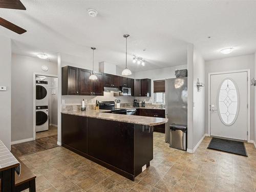 202 802 -12 Street, Cold Lake, AB - Indoor Photo Showing Kitchen With Upgraded Kitchen