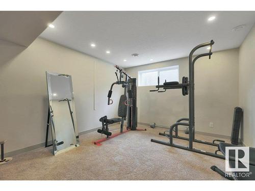 2016 68 Street, Edmonton, AB - Indoor Photo Showing Gym Room