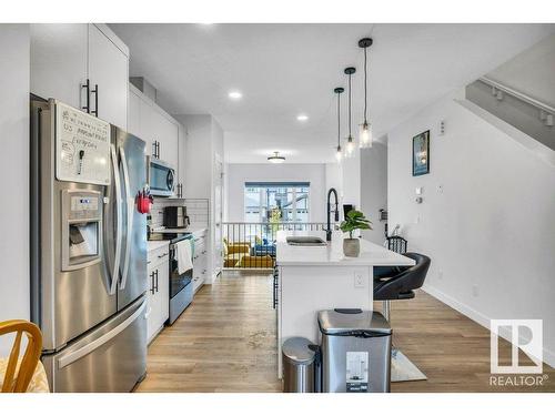 20738 99B Avenue, Edmonton, AB - Indoor Photo Showing Kitchen With Upgraded Kitchen