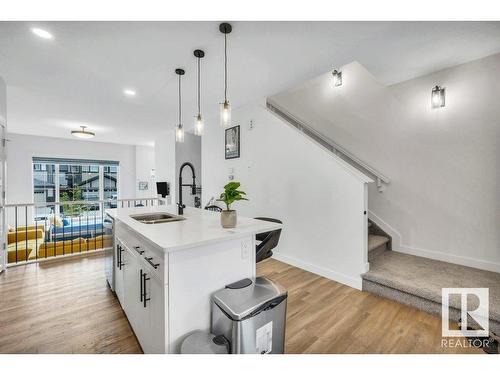 20738 99B Avenue, Edmonton, AB - Indoor Photo Showing Kitchen With Double Sink With Upgraded Kitchen