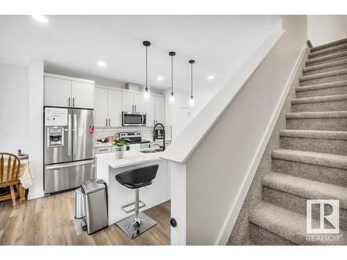 20738 99B Avenue, Edmonton, AB - Indoor Photo Showing Kitchen With Upgraded Kitchen