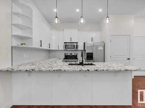 4366 Veterans Way, Edmonton, AB - Indoor Photo Showing Kitchen With Upgraded Kitchen