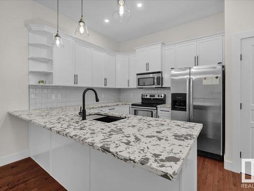 4366 Veterans Way, Edmonton, AB - Indoor Photo Showing Kitchen With Upgraded Kitchen