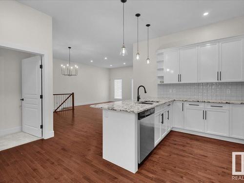 4366 Veterans Way, Edmonton, AB - Indoor Photo Showing Kitchen With Upgraded Kitchen