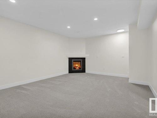 4366 Veterans Way, Edmonton, AB - Indoor With Fireplace