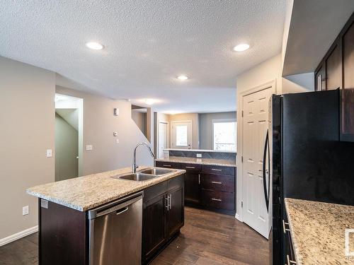 75 2336 Aspen Trail, Sherwood Park, AB - Indoor Photo Showing Kitchen With Double Sink