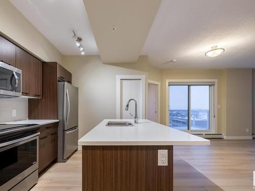 1306 10410 102 Avenue, Edmonton, AB - Indoor Photo Showing Kitchen With Double Sink