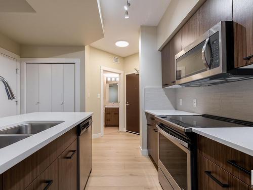 1306 10410 102 Avenue, Edmonton, AB - Indoor Photo Showing Kitchen With Double Sink