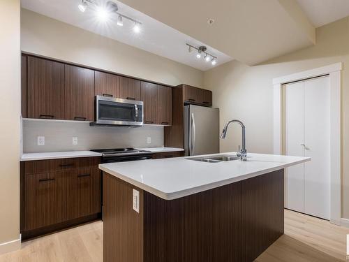 1306 10410 102 Avenue, Edmonton, AB - Indoor Photo Showing Kitchen With Double Sink