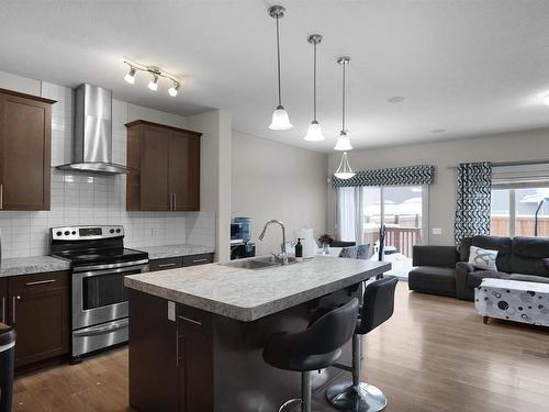 16726 64 Street, Edmonton, AB - Indoor Photo Showing Kitchen With Upgraded Kitchen